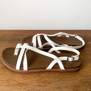 Natural Reflections Addy Sandals for Ladies - White - Size 9